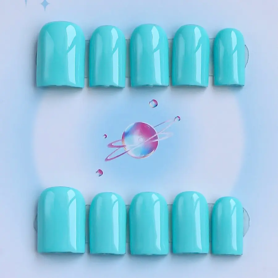 Nailssbysheccid, 10pcs press-on nails, Decorative Nails, square shape, 100% handmade, simple style, French Nail Art, 3D, suitable for family dinners, dates, weddings, gift for girls, comes with jelly glue, crystal sticks and twisting rods