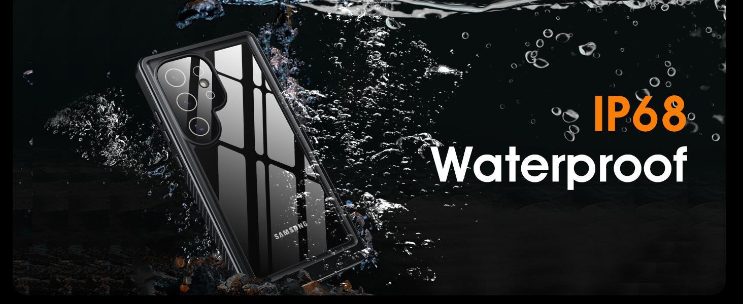 for Samsung Galaxy S25 Ultra Case Waterproof [IP68 Underwater][Built-in Screen & Lens Protector][12FT Shockproof] 360° Full Body Heavy Duty Protective Phone Case for Galaxy S25 Ultra 5G 6.9''