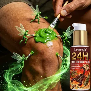 Lecareph 24h Herbal Soothing Massage Cream, Moisturizing and Hydrating Skin, Post-Exercise Refreshing Balm, 100g Body Care