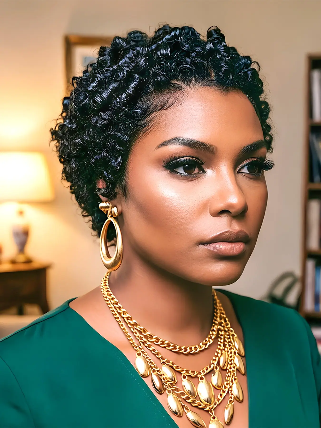 Short Curly Pixie Cut 13x4 Lace Front Human Hair Wigs For Women, Pre Plucked Human Hair Pixie Wig, Short Curly Lace Front Wig