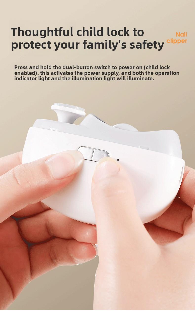 3-in-1 Electric Nail Clipper Trimmer & Polisher with No Mess Debris Collector, All-in-One Manicure Pedicure Tool for Cutting, Filing, and Cuticle Care, USB Rechargeable with LED Light, Safe Quiet for Elderly Women Men, Portable Nail Care Kit