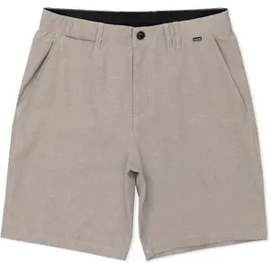 Hurley Men's Phantom 4-Way Stretch Microcheck Hybrid Walk Shorts, 9" Inseam 20" Outseam, Quick Dry, Button Closure