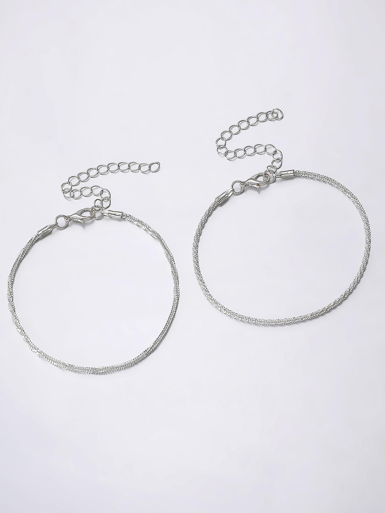 Fashionable and trendy beach hot-selling sparkling anklet for women, high-end minimalist style, glittering starry anklet, foot jewelry gift