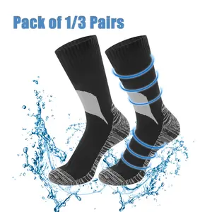 Waterproof Socks Hiking Walking Outdoor Activities for Men and Women Unisex Ankle Length Running Socks Anti-wear Outdoor Sports Socks