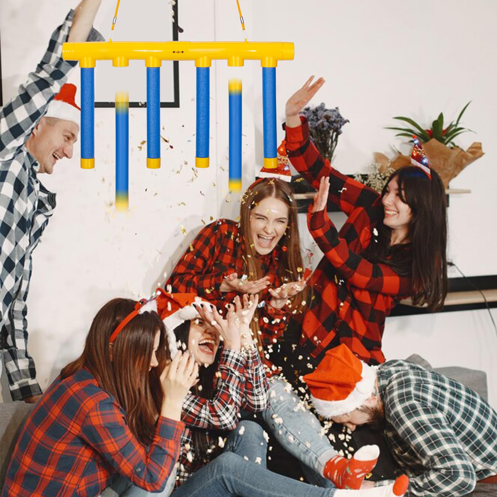 Hand-Eye Coordination Training Toy Set, Reflex Drop Sticks Challenge Game, Speed Challenge Toy for Adults, Family Fun Game, Unisex Model Xinghao Hm-02