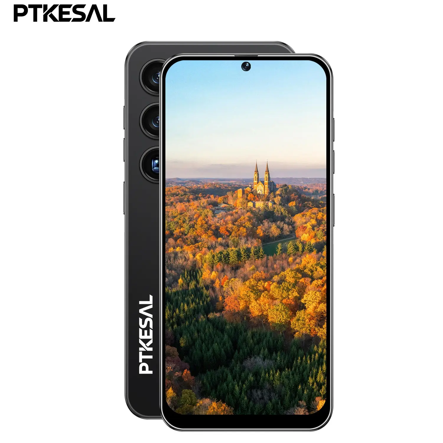 PTKESAL- cost-effective 25 Ultra, the fuselage is durable and not easy to be damaged, the overall performance is improved, 8+13MP clear camera, dual-card face unlocking, 4G network, 6.56-inch full screen, MTK6762, 4+64G, 4300mAh battery.