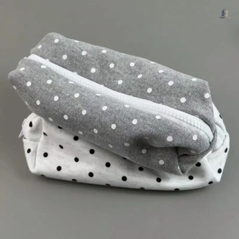 1pc Large Capacity Polka Dot Stationery Bag & Cosmetic Pouch: Korean Style Pencil Case Office Supplies |   Minimalist Portable For Girls, Suitable For All Seasons, Suitable For Desktop Decoration