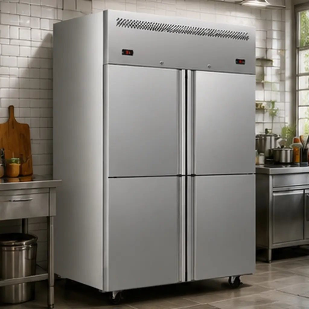 ARCH 47.6"W Stainless Steel Commercial Reach-In Refrigerator Freezer Dual-Temp 34 Cu.Ft.8 Adjustable Shelves LED Lighting Auto-Defrost for Restaurant Kitchen Food Truck Catering Silver, Silver Color Options, Stainless Steel Material, 1 Commercial Reach-In
