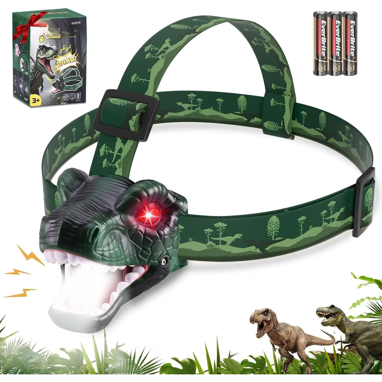 Dinosaur Headlamp for , LED  Flashlight