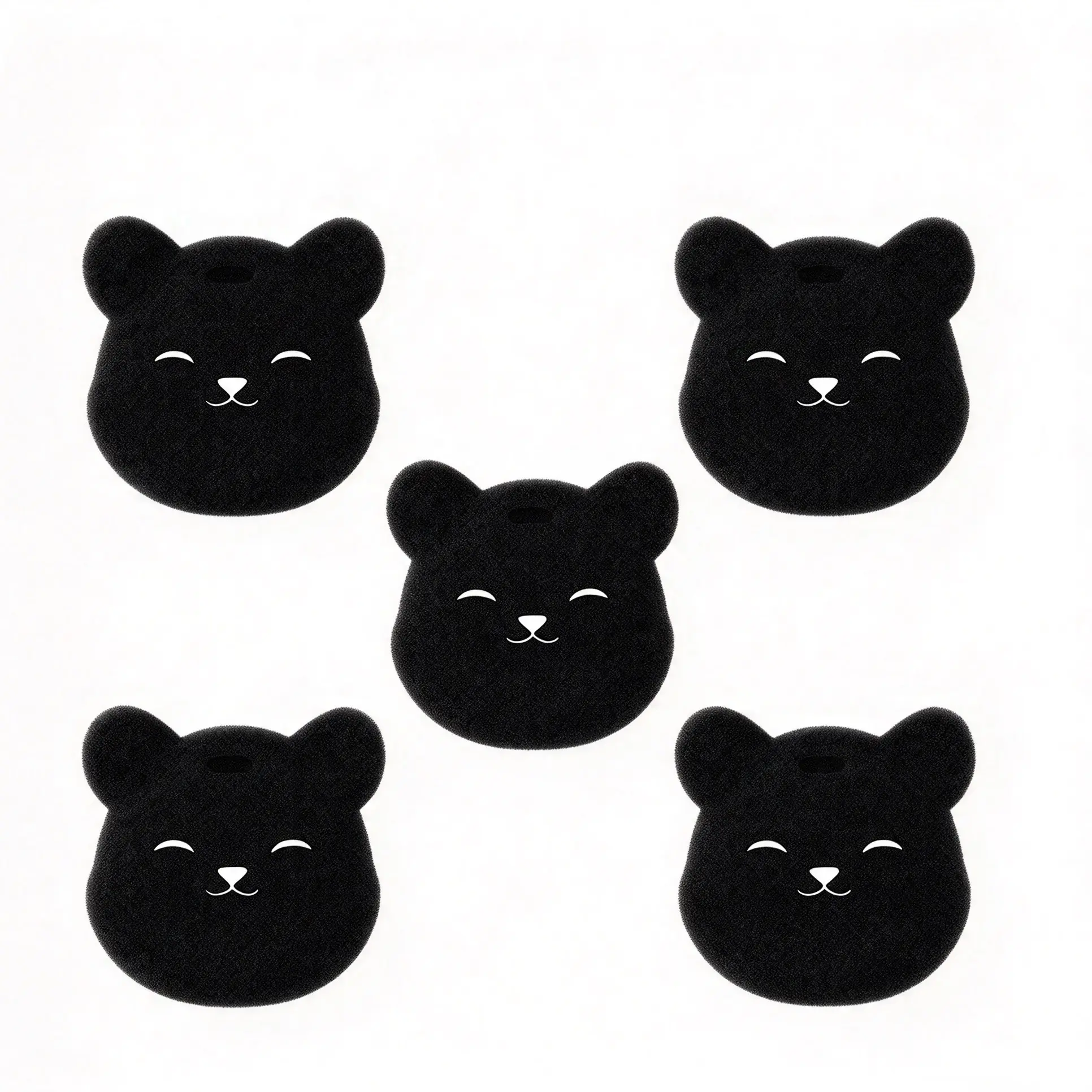 5-Pack Washing Machine Hair Remover Sponges, Reusable Pet Shedding Sponge, Anti-Tangle Cleaning Sponge, Clothes De-Shedder, Pet Gift, Laundry Accessories