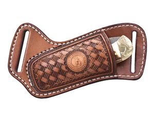 Leather Knife Sheath for Belt Pocket Folding Knife Holder Compact Draw Knifes Carrier EDC Tools Holster