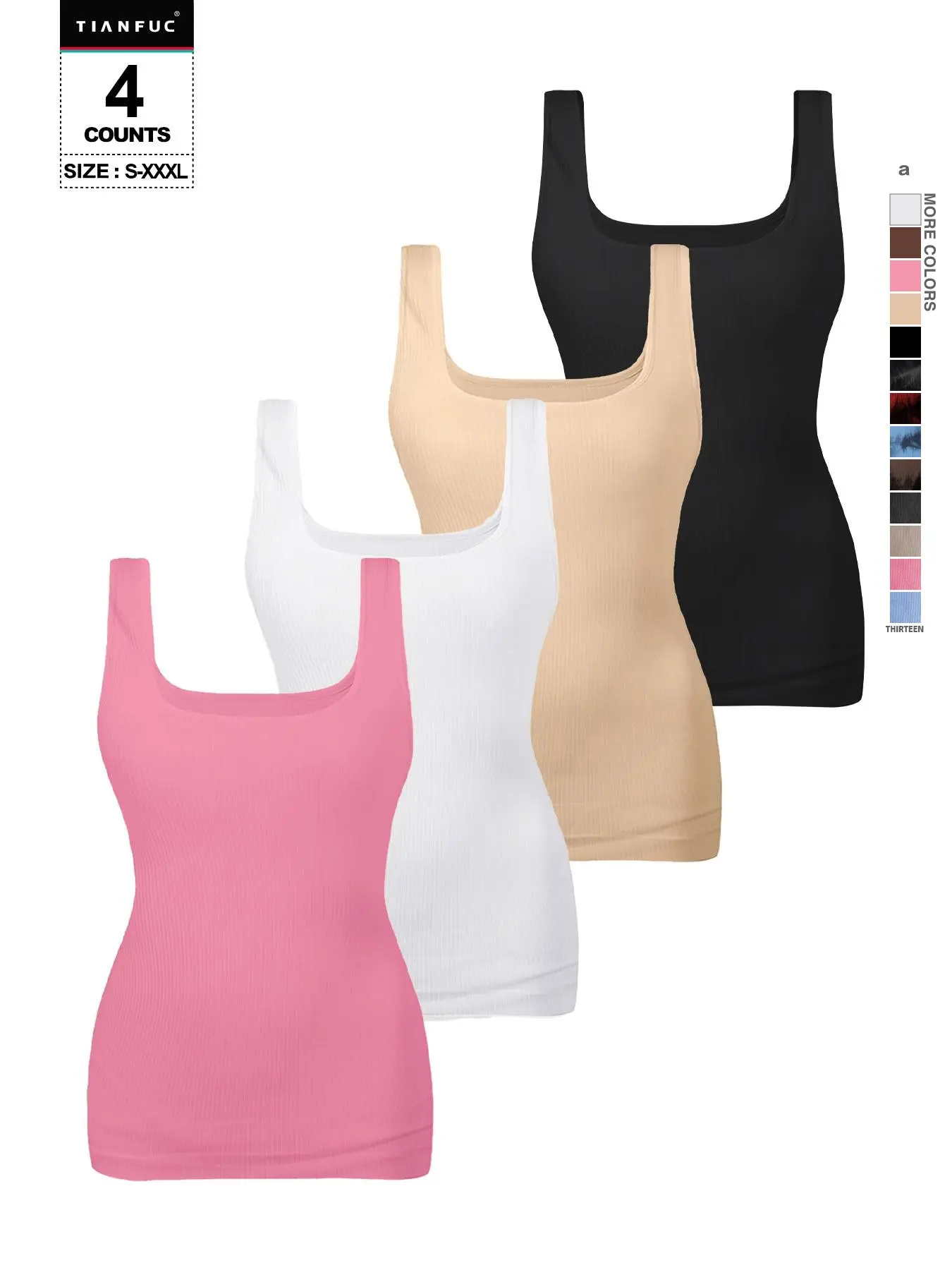 Square Neck Low Back Wide Strap Tie Dye Tank Top, Tight Fit Yoga Casual Wear, Sand Wash Design, Organic Textile, All Seasons