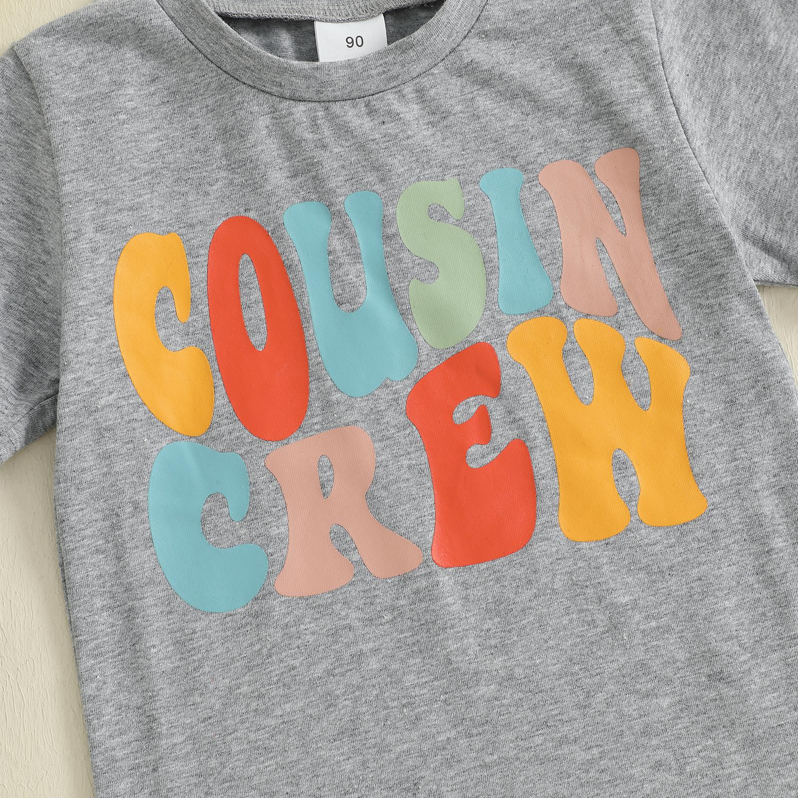 Toddler Baby Boy Girl Summer Tops Casual Round Neck Short Sleeve Letter Print T-Shirt Toddler Kids Summer Clothes Outfits