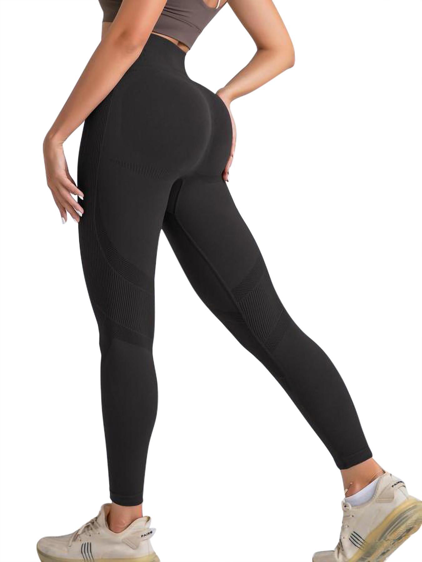 Sporty Women's Sports Leggings, Quick Drying Breathable Comfortable Skinny Pants, Ladies Sportswear for Yoga Gym Workout Running, Athleisure Fitness Leggings