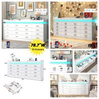 White-0974-16 Drawer-78.7"W