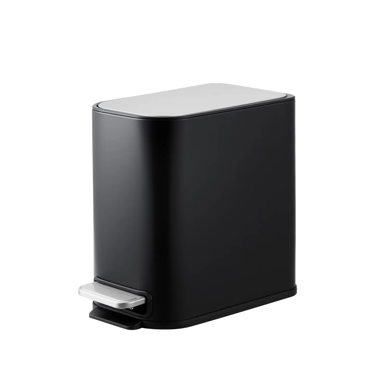 Garvee Durable Stainless Steel Indoor Recycling Bin - 8L Waste Container for Home or Office - Compact Size: 34.1 x 18.6 x 29.4cm - Ideal for Organized Indoor Waste Sorting