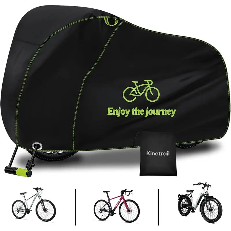 Outdoor activitiesBike Cover for 1 Bike Waterproof Outdoor, Ebike Cover Rain Sun UV Dust Wind Proof, Bicycle Covers Outdoor Storage with Lock Hole for Electric Bike Mountain Road Bikes