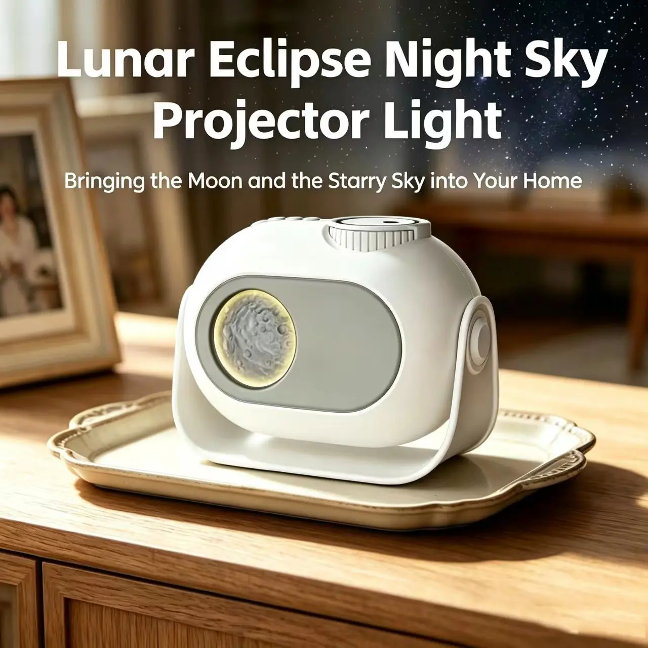 Multifunctional Music Starry Night Projector Lamp, Rotatable, Adjustable Focus, Three Background Songs, Portable, Decorative, Gift Idea
