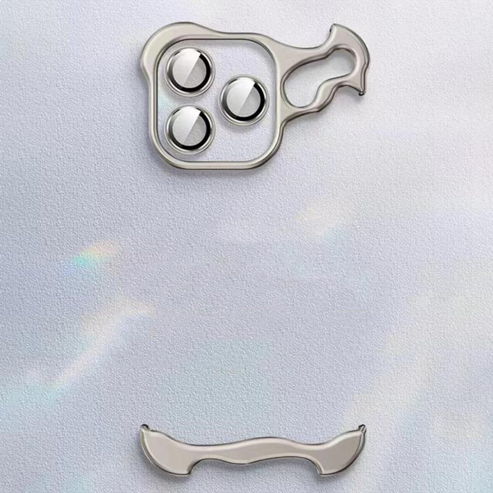 [LX]Frameless Corner Pad Anti-Fall Phone Case With Lens Protector, TPU Material Shaped Corner Pad Drop-Proof Cellphone Case, Phone Accessories For IPhone Series, Cover Protector, Protective, Smartphone