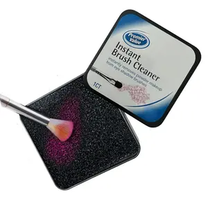 1pk Instant Removal Cleaner Sponge FAST Clean Makeup Brushes Powder NO Water No Drying Time Brush Cleaner - Switch Eyeshadow Brush Color Blush Instantly Party Festival Halloween -TSA Approved