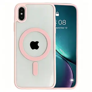 Magnetic Wireless Charging Protective Phone Case Smartphone for IPhone X XS XR XS Max Hard Acrylic Cover Protection Accessories