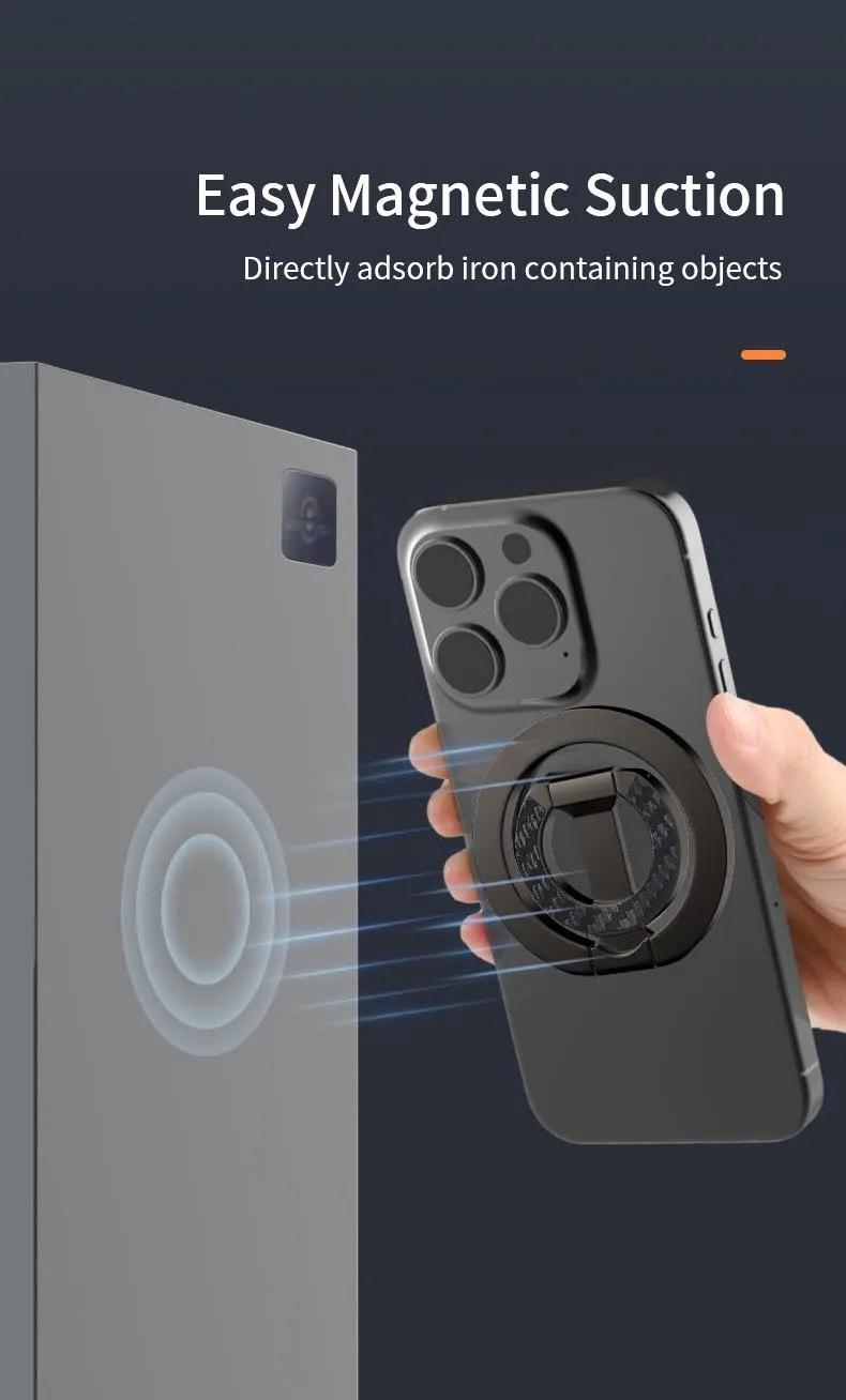 For Double-Sided Magnetic Phone Ring Holder for MagSafe Kickstand Magnet Grip   Stand Holder