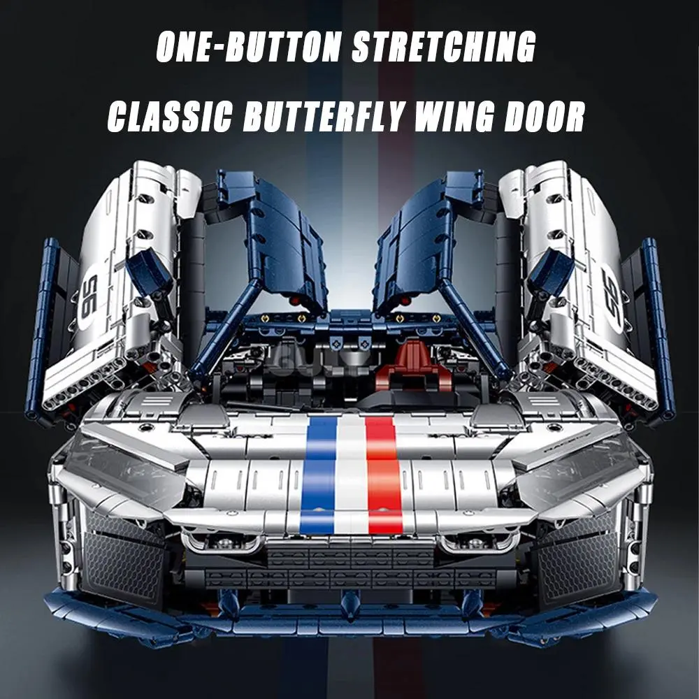 Guly 1:8 Scale Super Car Model Kit, Large Aerodynamic Race Car, Shiny Electroplated Parts, High Difficulty Adult Collectible Desk Display Gift