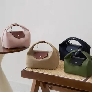Women's Crescent Nylon Tote Bag, Lightweight Casual Handbag with Adjustable Shoulder Strap, Fashion Daily Bag for Travel & Work