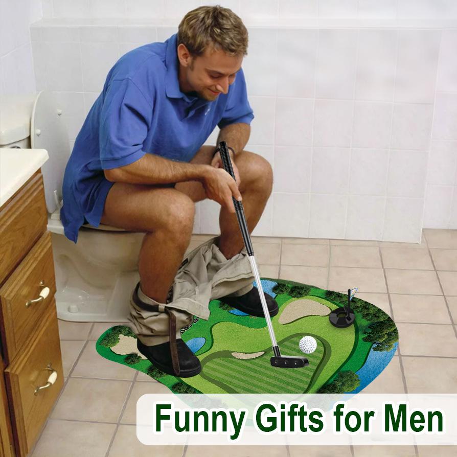 Mini Toilet Golf Set 6-Piece Desk Putting Game for Adults Kids Funny Office Toy Gift Family Fun Trending Gadget