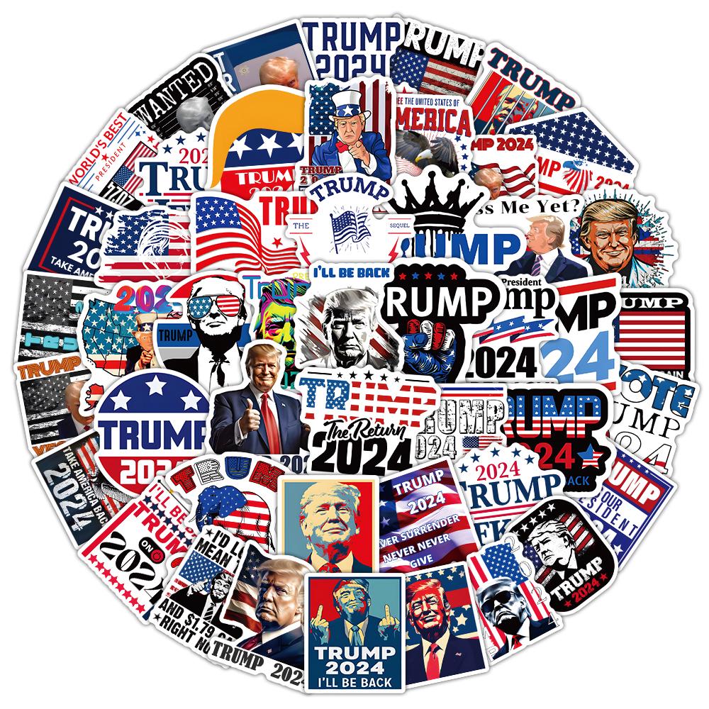 250 waterproof stickers, personality Trump, mobile phone cup luggage decoration stickers