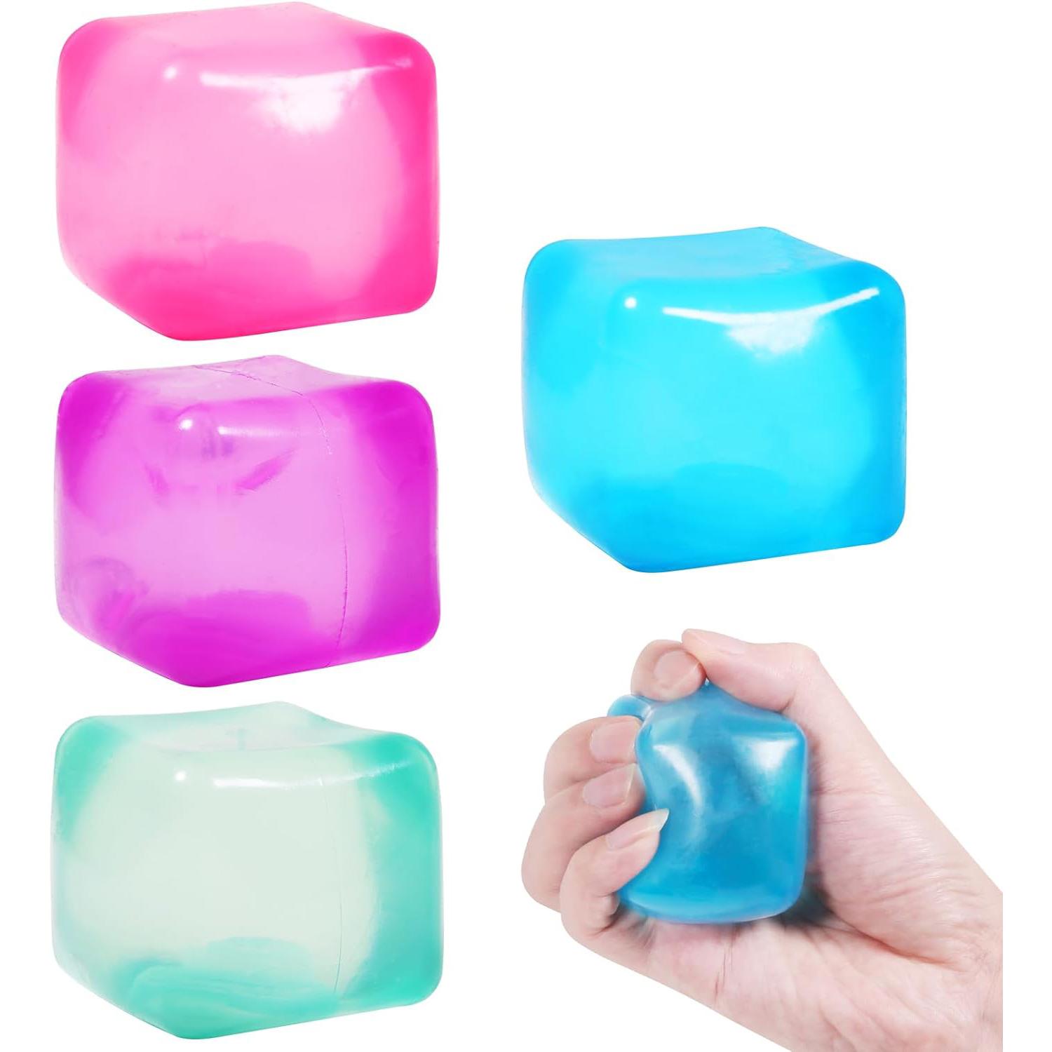High Density Gel Ice Cube Square Decompression Vent Toy Squishy Stress Ball Squeeze Toys Stress Relief Sensory Toy squeeze toys