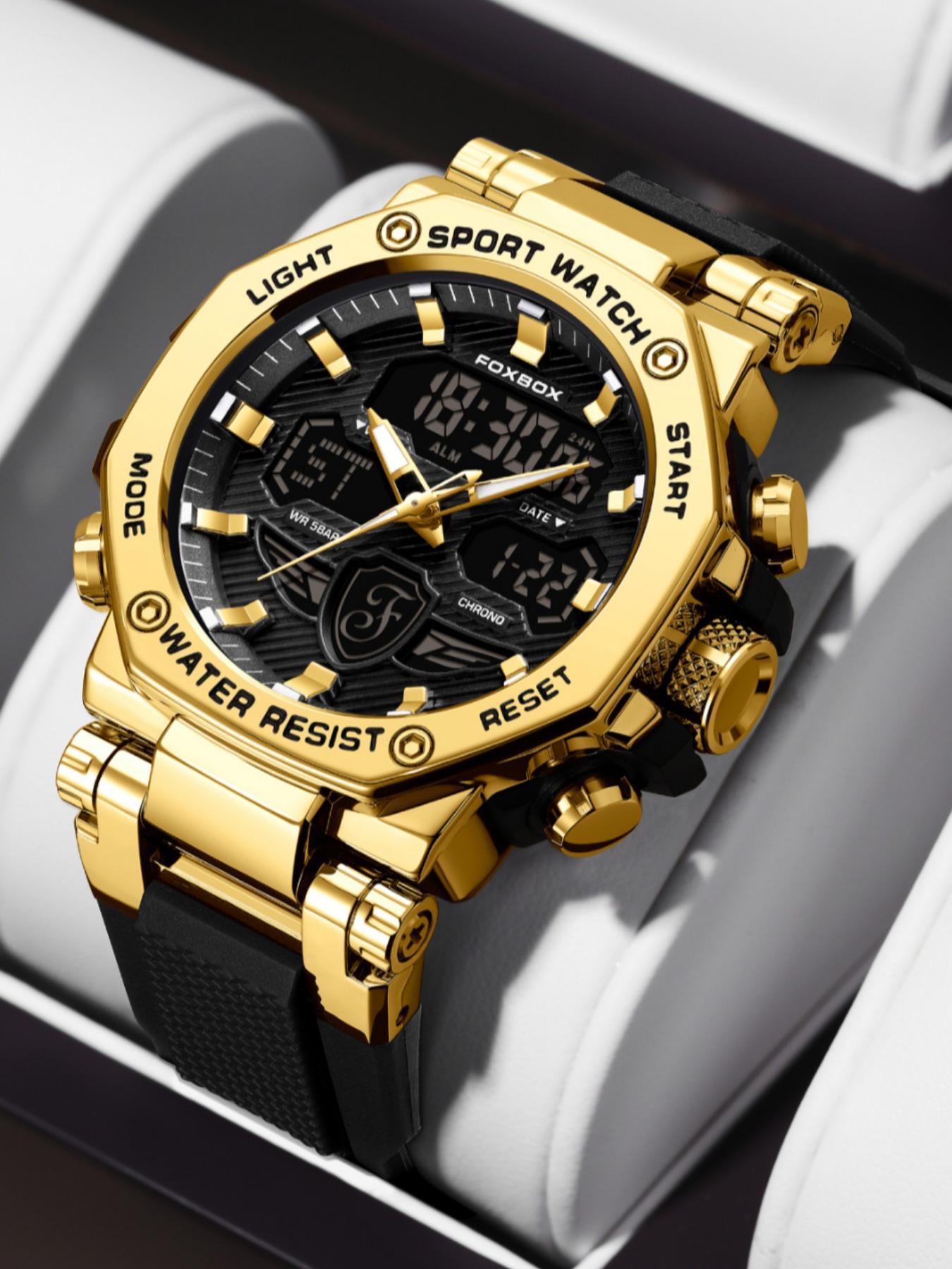 Men's Business Round Dial Analog Quartz Watch, Waterproof Wristwatch, Water Resistant Wristwatch, Watch for Party, Everyday Accessory, Trendy All-match & Exquisite Watch for Birthday Gift with Box