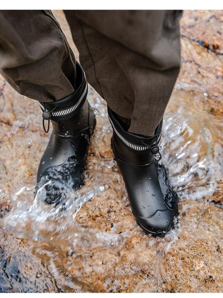 Men's & Women's High-Quality Anti-Slip Rain Boots with Cuff, Waterproof Kitchen Shoes, Garden Shoes, Motorcycle Boots, Fishing Shoes