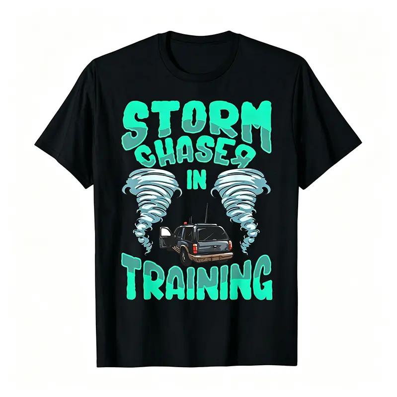 Funny Storm Chaser In Training Tornado & Hurricane Chaser T-Shirt for Boys Soft Fabric, Breathable, Comfortable Short Sleeve Tees Perfect for Boys Shirts Boy Girl Best Gift