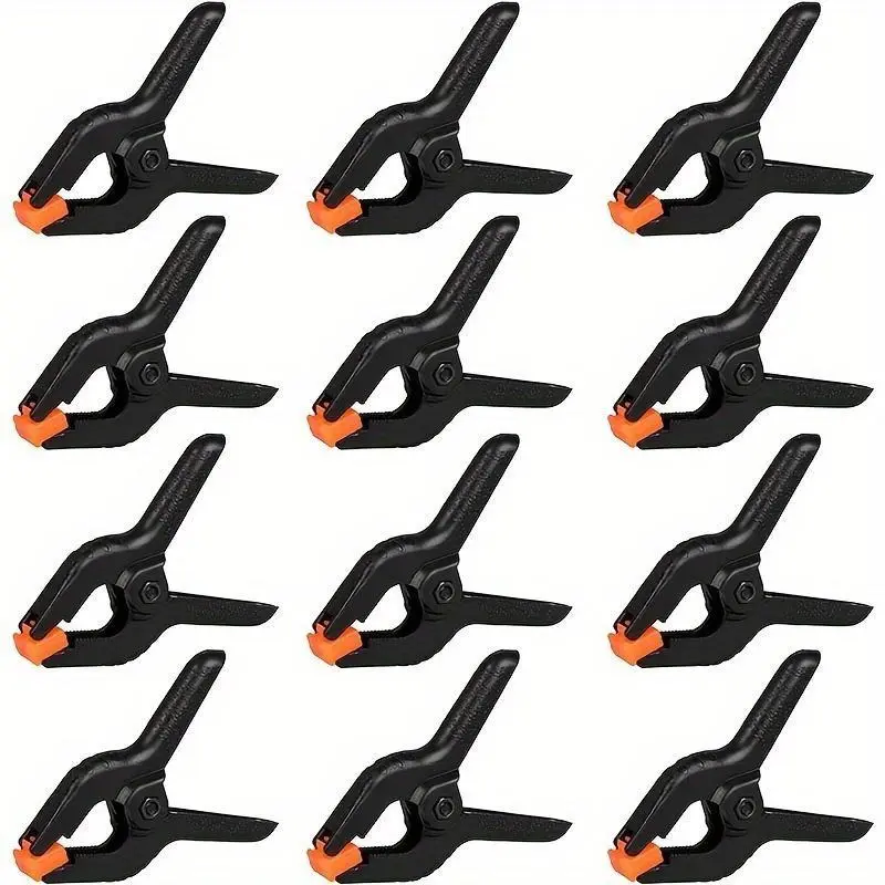 12pcs spring clips, small backrest clip, plastic clip, craft spring clip, clothesline clip, quilt and sock fixing clip