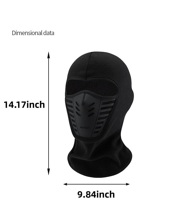 Winter Rider Warm Anti-Haze Balaclava Full Face Mask for Motorcycle Riding Cycling Ski Hood Cap Windproof Soft Outdoor Warm Bike Headwear