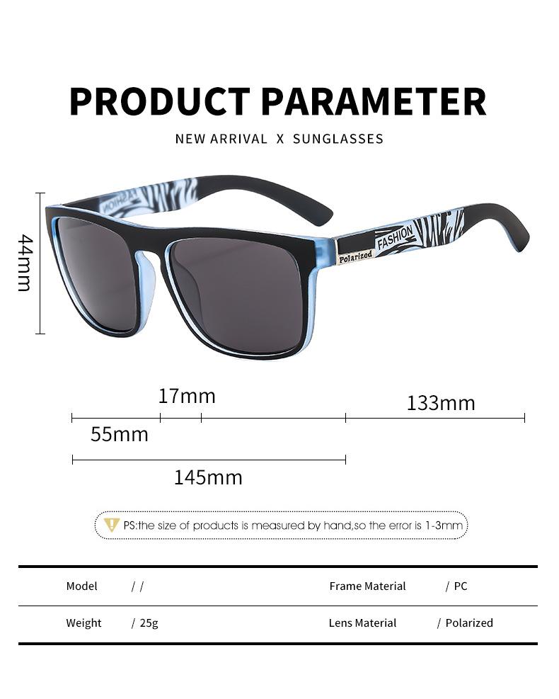 New men's polarized sunglasses - sporty style with iridescent lenses, flexible lacquer frame