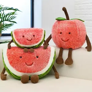 Cute Soft Watermelon Cherry Fruit Plush Toys Child Decor Christmas Gift Cotton Doll Stitch Kawaii Juguetes Stuffed Toys