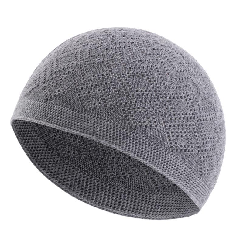 Plain Hollow Out Stretch Beanie, Breathable Wig Head Wrap Cap