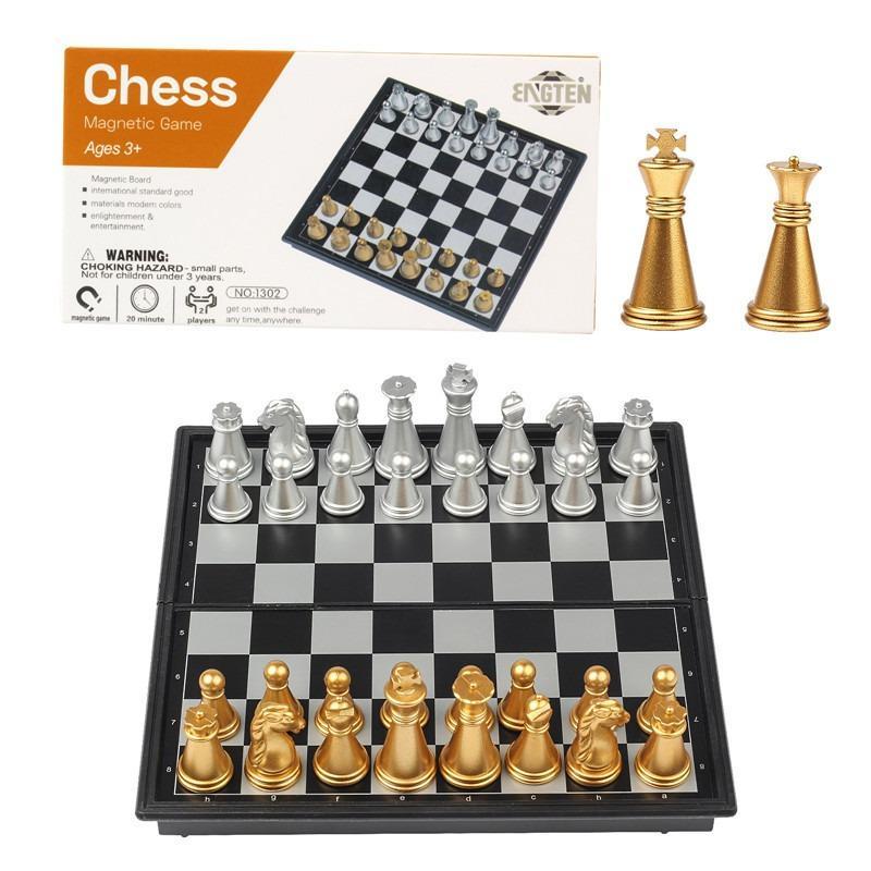 Mini Magnetic Chess Board Game, 1 Count Portable Folding Chess, International Chess Game, Educational Toys, Gifts for Birthday Festival Party, Gaming Accessories, Funny Gift, Board Family Games, Funny Gift, Strategy Board Games, Tabletop Games