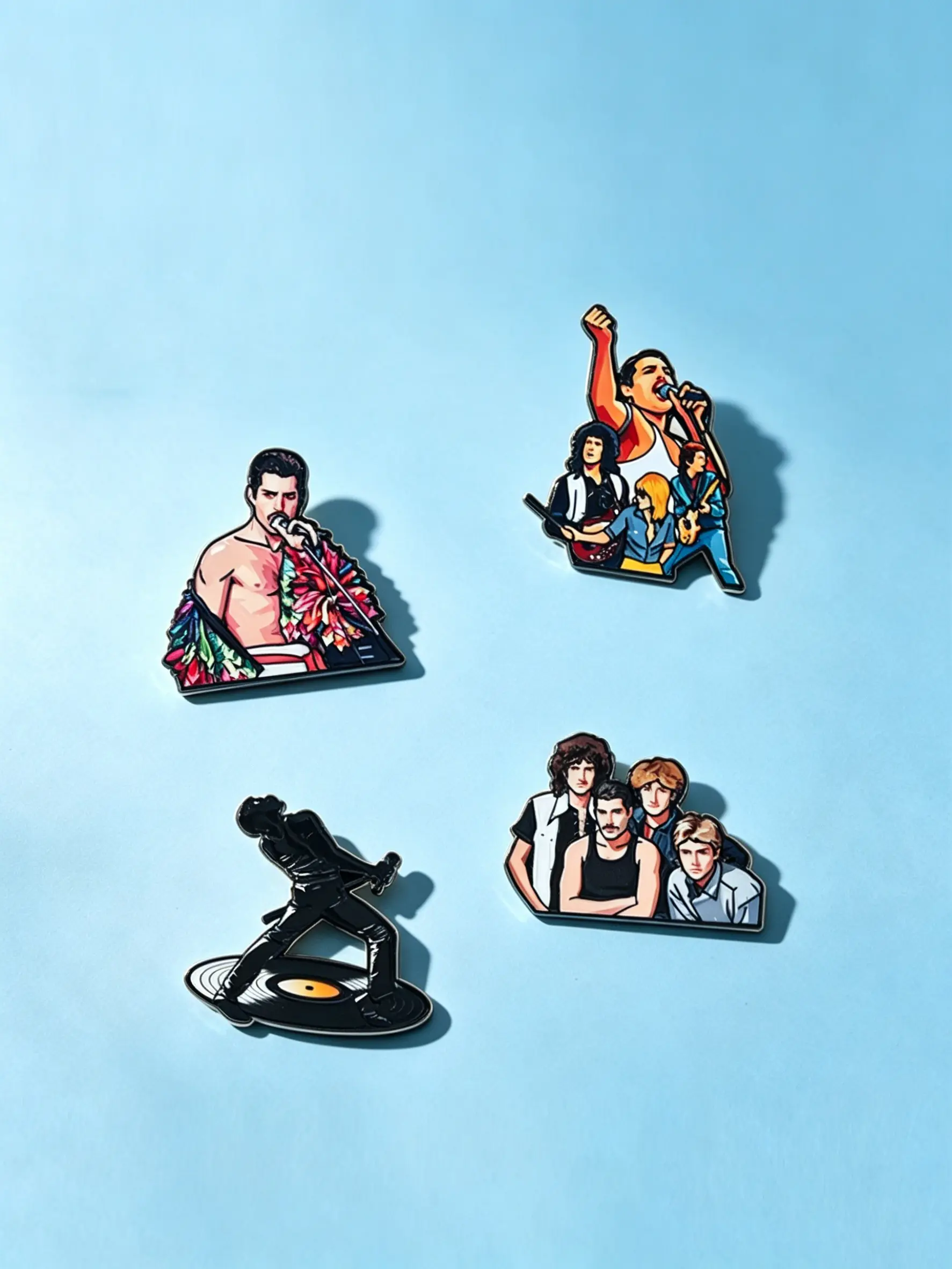Queen band enamel pin rock lapel brooch