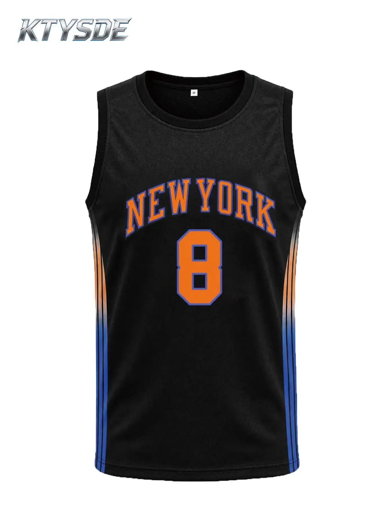 KTYSDE 🔥 Hot Selling New York #8 Embroidered Basketball Jersey | City Never Sleeps Theme | Unisex Breathable Sports Shirt Short Sleeve Jersey