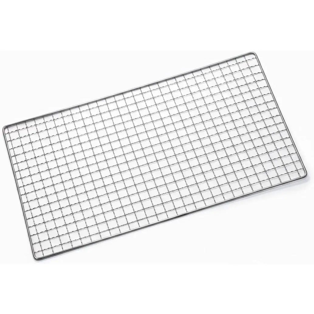 Mesh Grilling Grate/Cooling Rack, Stainless Steel BBQ Roasting Rack Barbeque Mesh Mat -Size: 10.2 * 17.3 inch (26 * 44cm)