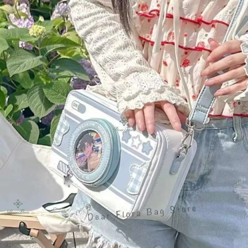 New Design Small Camera Ita Bag Fashionable Cute Girl Transparent DIY Cosplay Shoulder Bags Street Trend Messenger Crossbody Bag