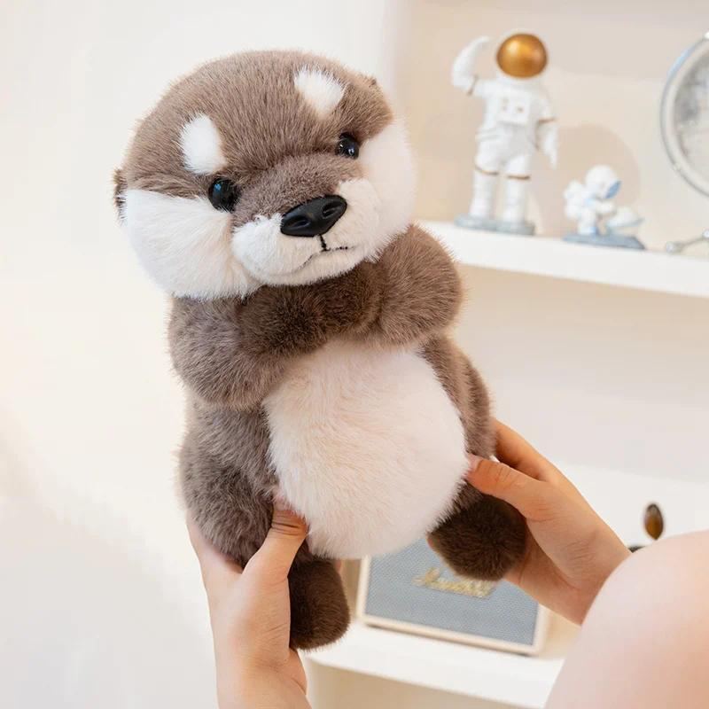 Kawaii Cartoon Animal Otter Plush Toys Huggable Soft Sea Otter Stuffed Doll Peluche Cute Furry Otter Doll Children Gifts