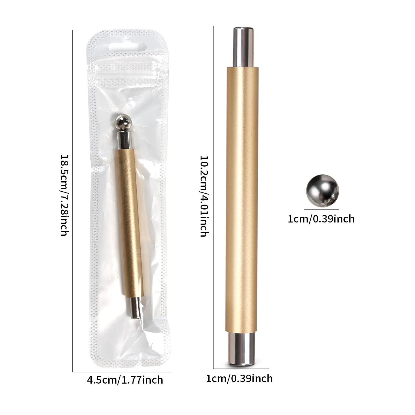 2025 Glass Bead Cat Eye Nail Art Magnet Rod, Large Double-Head Round Steel Bead Magnet, Multi-Function Magnetic Stone Nail Polish Tool for Nail Salon, Professional Nail Art Tool, Nail Art Manicure