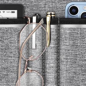 SUNDAY MIRTH Large Walker Tote Bag with Cup Holder, Folding Walker Attachment Hands-Free Storage Basket Mobility Aid Accessory Pouch for Elderly, Senior, Purple