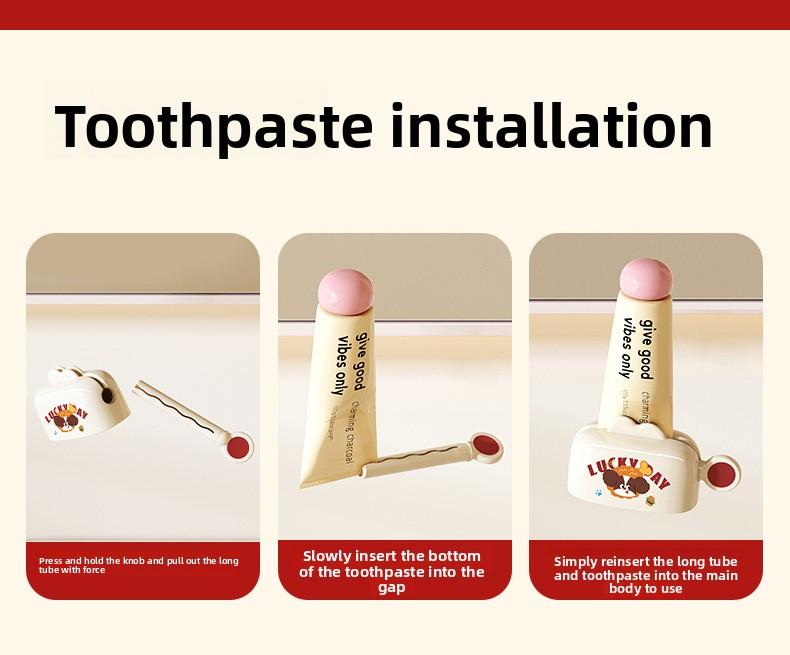 Magnetic suction toothpaste squeezer, household wall-mounted toothpaste clip, facial cleanser wall-mounted clip, toothpaste shelf squeeze toothpaste artifact