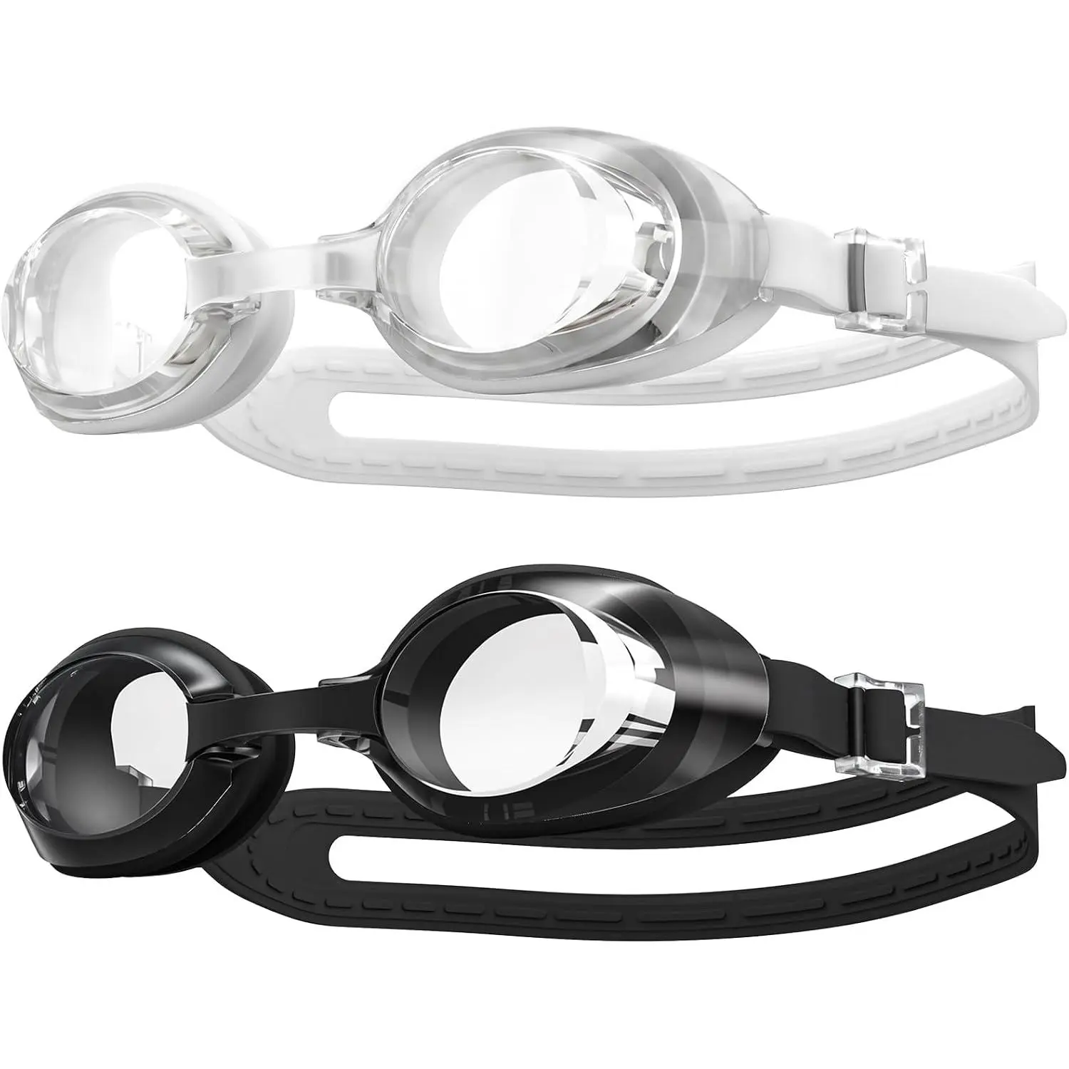 Swim Goggles, 2 Pack Swim Pool Goggles Anti Fog Anti UV No Leakage Clear Vision for Men Women Adults Teenager