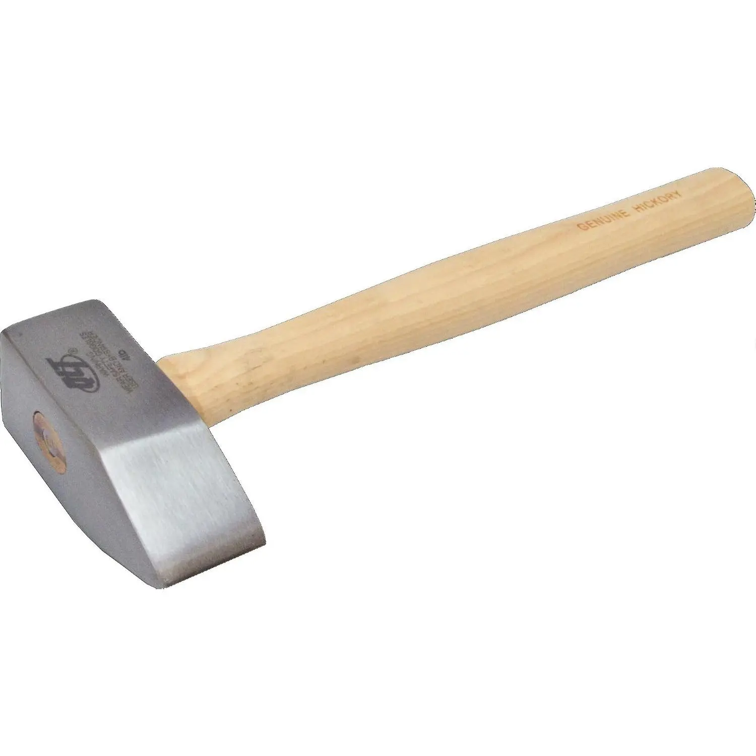 QLT Stone Mason's Hammer, 3 Pounds, Masonry Stone Tool | 16 Inch Hickory Handle,  End Chips Off Stone Edges, For Masonry and Stone Work, SMH3